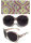 Hochwertige moderne Damen Sonnenbrille der Marke Dapo, diverse Modelle rund Modell 9 bunt-schwarz