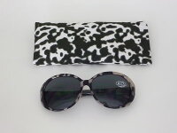 Hochwertige moderne Damen Sonnenbrille der Marke Dapo, diverse Modelle rund Modell 10 schwarz-grau