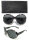 Hochwertige moderne Damen Sonnenbrille der Marke Dapo, diverse Modelle rund Modell 10 schwarz-grau