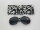 Hochwertige moderne Damen Sonnenbrille der Marke Dapo, diverse Modelle rund Modell 10 schwarz-grau