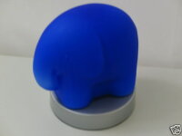 Tisch-Deko-Leuchte ELEFANT blau Glaslampe mundgeblasen