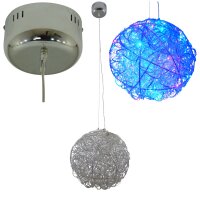 LED + Halogen Pendel-Decken-Luchte ALINA mit Fernbedienung