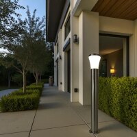 LED Außenleuchte Hanau Stehleuchte Sensor