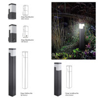 LED Außen-Wand DIEGO Aluminum-Druckguss Sockelleuchte