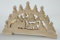LED beleuchtetes Fensterlicht Santa 5flammig...