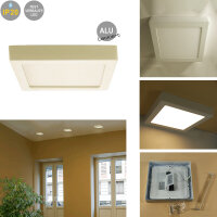 LED Decken- Wandleuchte Belina eckig 17cm Badleuchte