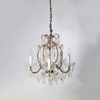 LED Deckenleuchte Ravenna 5flammig Metall Kristallbehang...