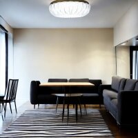 LED Dekenleuchte Isla D: 40cm messing/weiß Lichtfarbe wechselbar