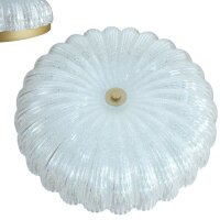 LED Dekenleuchte Isla D: 40cm messing/weiß Lichtfarbe wechselbar