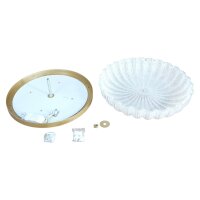 LED Dekenleuchte Isla D: 40cm messing/weiß Lichtfarbe wechselbar