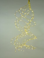 LED Girlande Gold Warmweiß 180 flammig Innen Dekorationsbeleuchtung Dekoleuchte