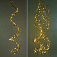 LED Girlande Gold Warmweiß 180 flammig Innen Dekorationsbeleuchtung Dekoleuchte