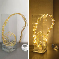 LED Girlande Gold Warmweiß 180 flammig Innen Dekorationsbeleuchtung Dekoleuchte