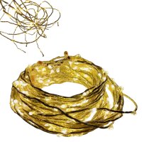 LED Girlande Gold Warmweiß 180 flammig Innen
