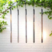 LED Lauflicht Stick Aussen-Garten-Party-Leuchte Deko-Weihnachts-Beleuchtung 5 Stick je 60cm