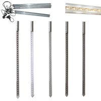 LED Lauflicht Stick Aussen-Garten-Party-Leuchte Deko-Weihnachts-Beleuchtung 5 Stick je 60cm