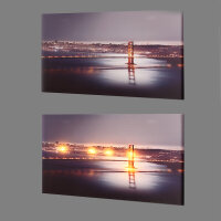 LED Leinwandbild 3D Wandbild m. Beleuchtung Bild 40x60cm...