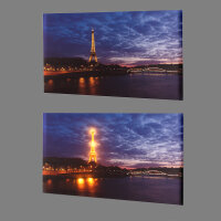 LED Leinwandbild 3D Wandbild m. Beleuchtung Bild 40x60cm...