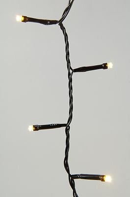 LED Lichterkette 48 -flammig Batterie betrieben Deko für außen und Innen -warmweiß