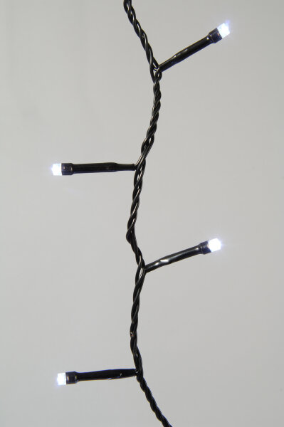 LED Lichterkette 96 flammig Batterie betrieben Timefunktion Deko für außen und Innen -kaltweiß