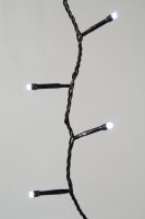 LED Lichterkette 96 flammig Batterie betrieben Timefunktion Deko für außen und Innen -kaltweiß