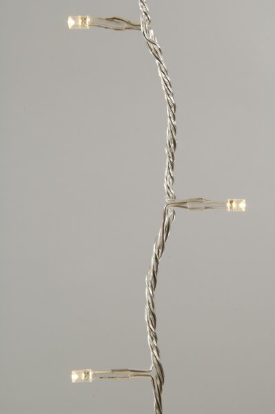 LED Lichterkette 96 flammig Batterie betrieben Deko für außen und Innen   96 flg. klar-warmweiß