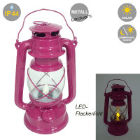 LED Solar Laterne Rola mit LED flackernd Solarleuchte Dekolampe Gartenleuchte beerenfarben