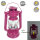 LED Solar Laterne Rola mit LED flackernd Solarleuchte Dekolampe Gartenleuchte beerenfarben