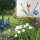 LED Solar Stick "Flower bunt" 18 flg, Garten Wegeleuchte, Dekorationsbeleuchtung