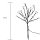 LED Solar Stick Flower klar 20 flg. Gartenbeleuchtung Blütenstrauch Solarleuchte