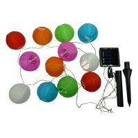 LED Solar-Lampion Lichterkette 10-flg.