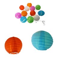 LED Solar-Lampion Lichterkette 10-flg.