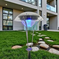 LED Solarleuchte Gitte aus Edelstahl mit Erdspieß...