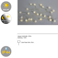 LED Solar-Lichterkette diverse Dekoration-Garten-Beleuchtung Solarleuchte Lampe Pearls
