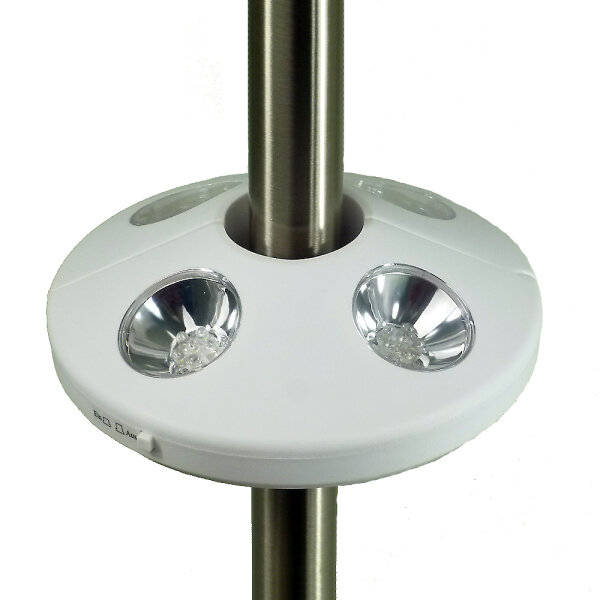 LED Sonnenschirmleuchte weiß D20cm batteriebetrieben 1,5V Schirmlampe Leuchte