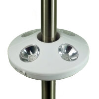 LED Sonnenschirmleuchte weiß D20cm batteriebetrieben 1,5V Schirmlampe Leuchte