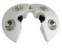 LED Sonnenschirmleuchte weiß D20cm batteriebetrieben 1,5V Schirmlampe Leuchte