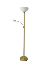 LED Stehleuchte Mattis messing mit Lesearm