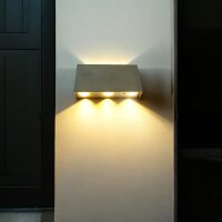LED Wandleuchte Gera Wandlampe up & down 6W 330lm 3000K Hausbeleuchtung Lampe