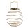 LED-Solar-Laterne SPIRALE zum hängen Stimmungsleuchte IP44 Party-Deko-Leuchte Gold