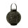 LED-Solarleuchte Laterne Garten-Tisch-Deko-Lampe-Windlicht Metall Stimmungslicht Tunis schwarz 18,5cm