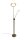 LED-Stehleuchte Livio LED-Deckenfluter mit LED-Leseleuchte nickel Fluter dimmbar