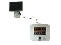 Leuchtstarker Solar-LED-Außenwandstrahler Raven separatem Solarmodul und Sensor