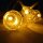 Lichterkette 10 LED batteriebetrieben Dekobeleuchtung Tisch- Fensterdekoration  Glocke LED amber