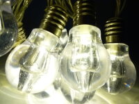 Lichterkette Glühlampe 10 LED batteriebetrieben...
