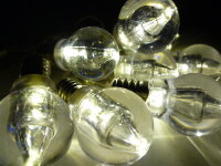 Lichterkette Glühlampe 10 LED batteriebetrieben Dekobeleuchtung Tisch- Fensterdekoration warmweiß