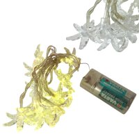 Lichterkette Blume 10 LED batteriebetrieben Dekobeleuchtung Tisch- Fensterdekoration warmweiß