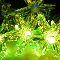 Lichterkette Blume farbwechselnd 10 LED batteriebetrieben Dekobeleuchtung Tisch- Fensterdekoration