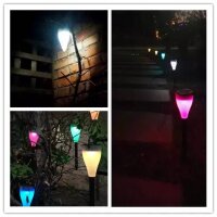 2 x LED Solarleuchte Demi farbwechselnd Solarleuchte...