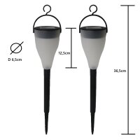 2 x LED Solarleuchte Demi farbwechselnd Solarleuchte...